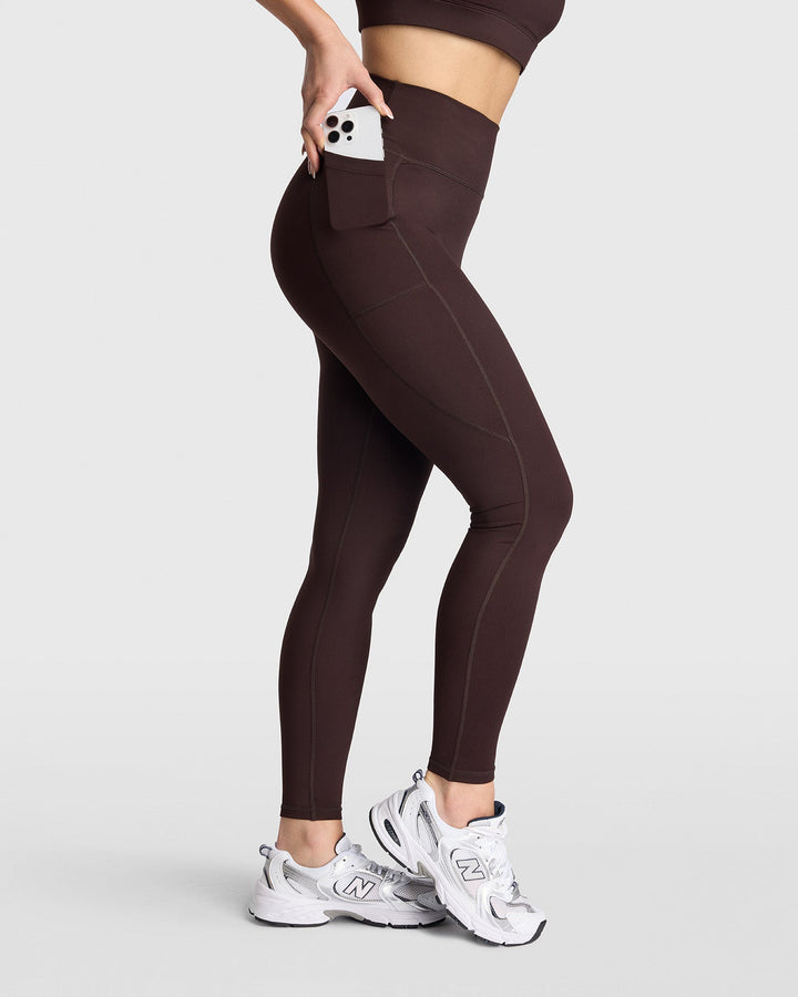 Dena Recycled Pocket Leggings - Espresso
