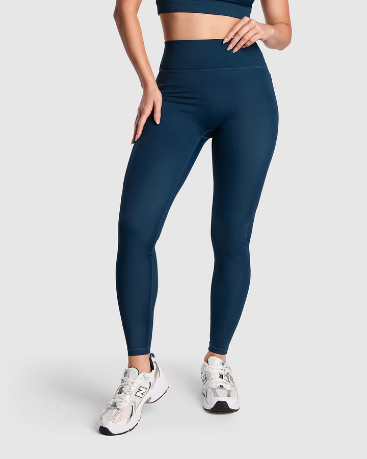 Dena Recycled Pocket Leggings - Navy
