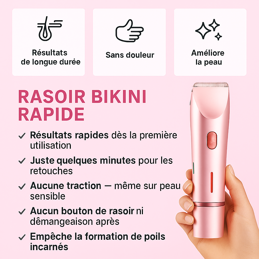 50% OFF sur le #1 rasoir 2 en 1 pour femme