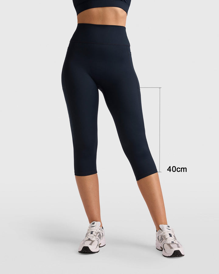 Dena Capri Pocket Leggings - Midnight Blue