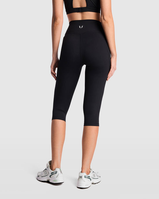 Dena Capri Pocket Leggings - Black
