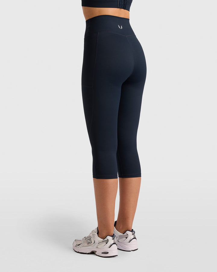 Dena Capri Pocket Leggings - Midnight Blue