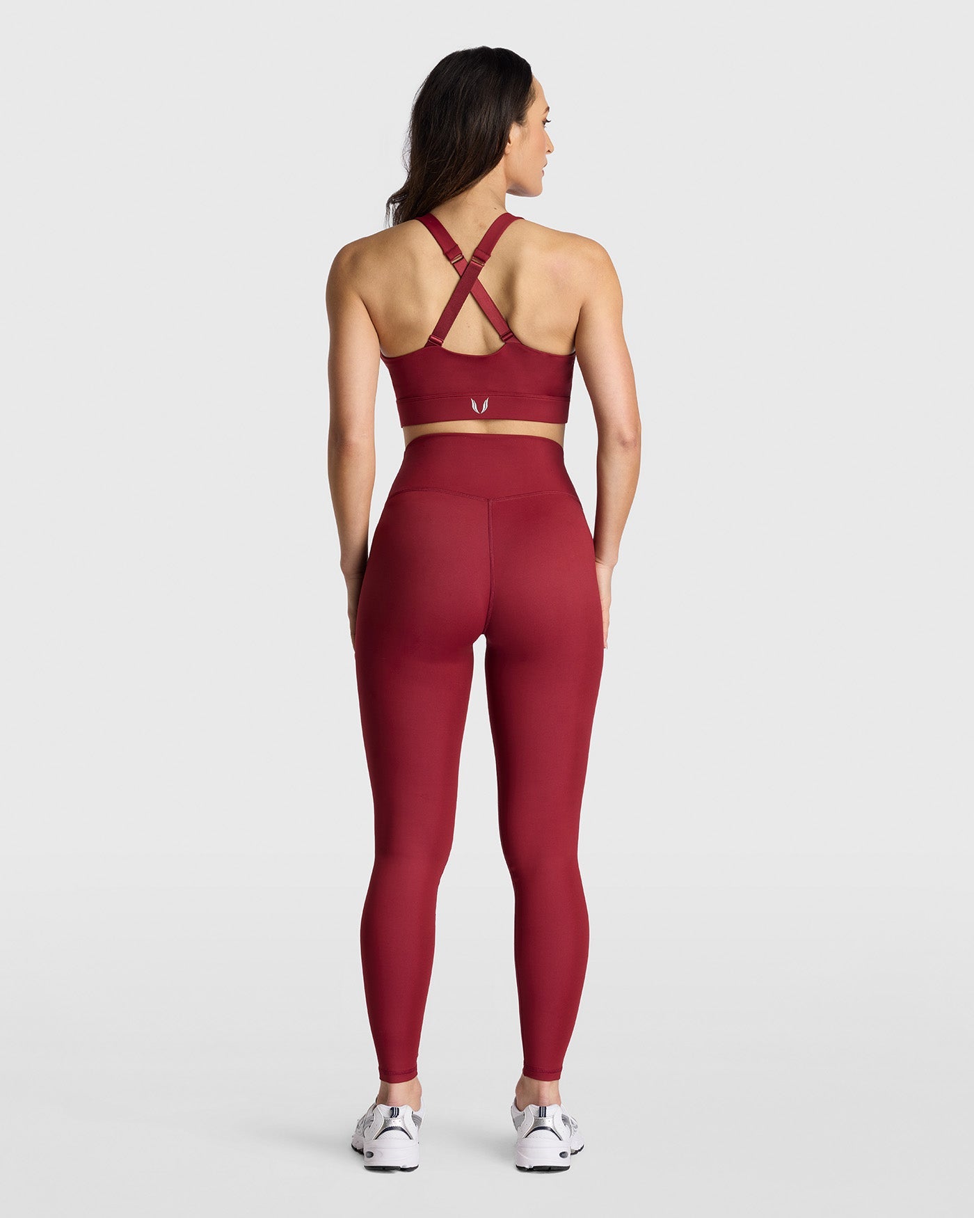 Dena Recycled Leggings - Bordeaux Red