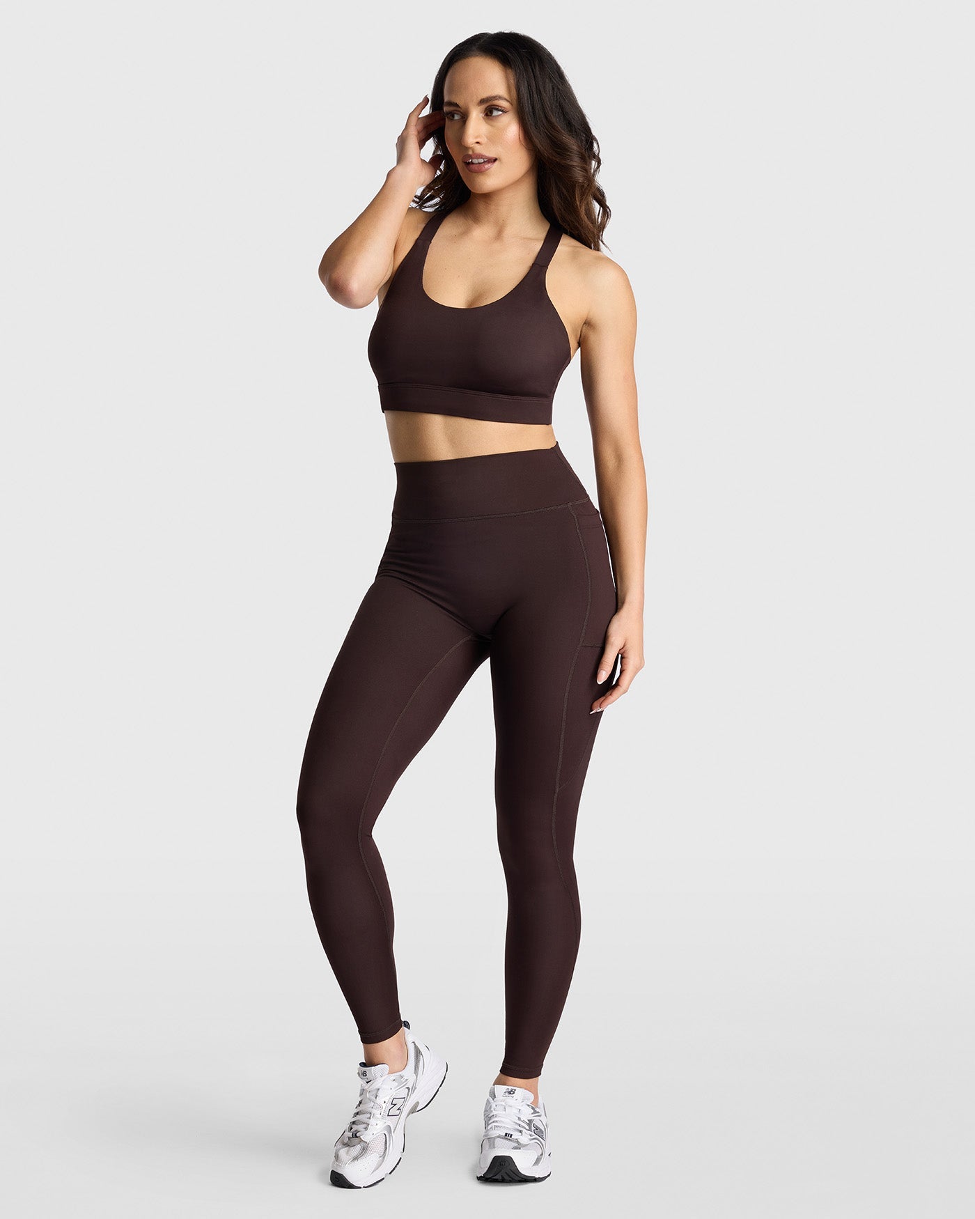 Dena Recycled Pocket Leggings - Espresso