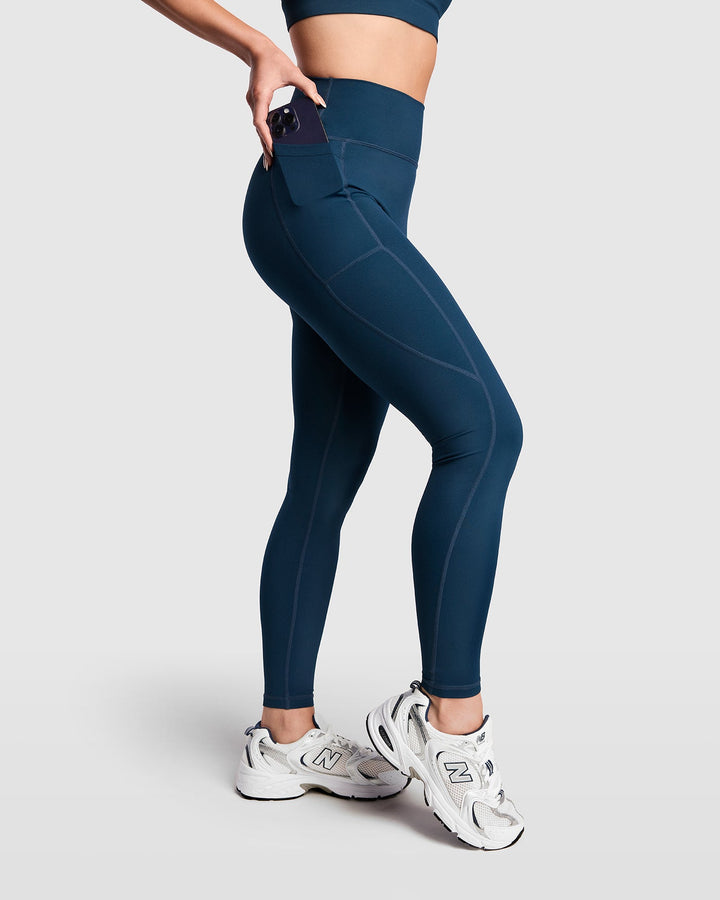 Dena Recycled Pocket Leggings - Navy