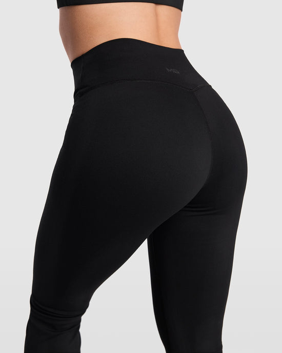 Sofy Flared Leggings - Black