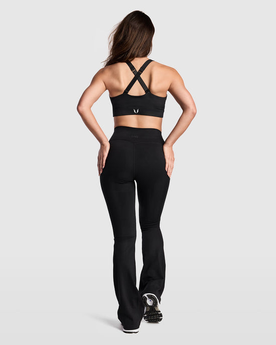 Sofy Flared Leggings - Black