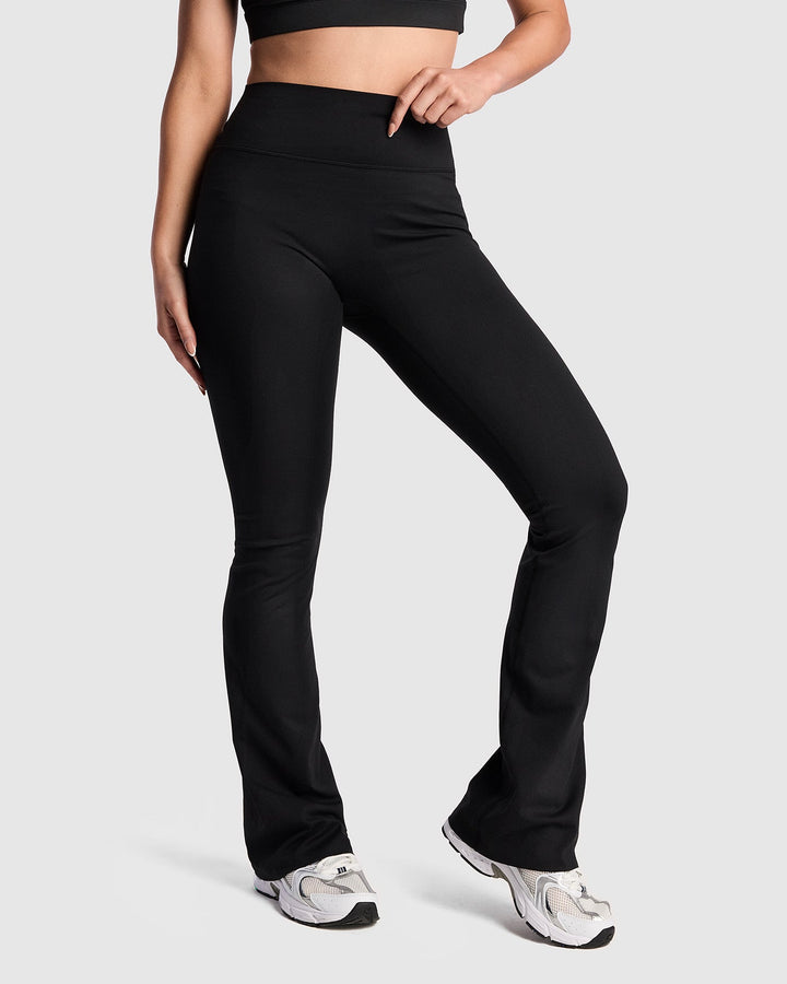 Sofy Flared Leggings - Black