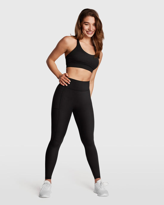 Dena Pocket Leggings - Black