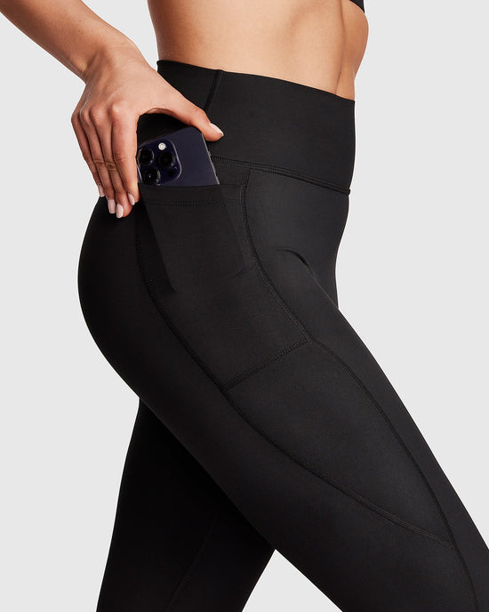 Dena Pocket Leggings - Black
