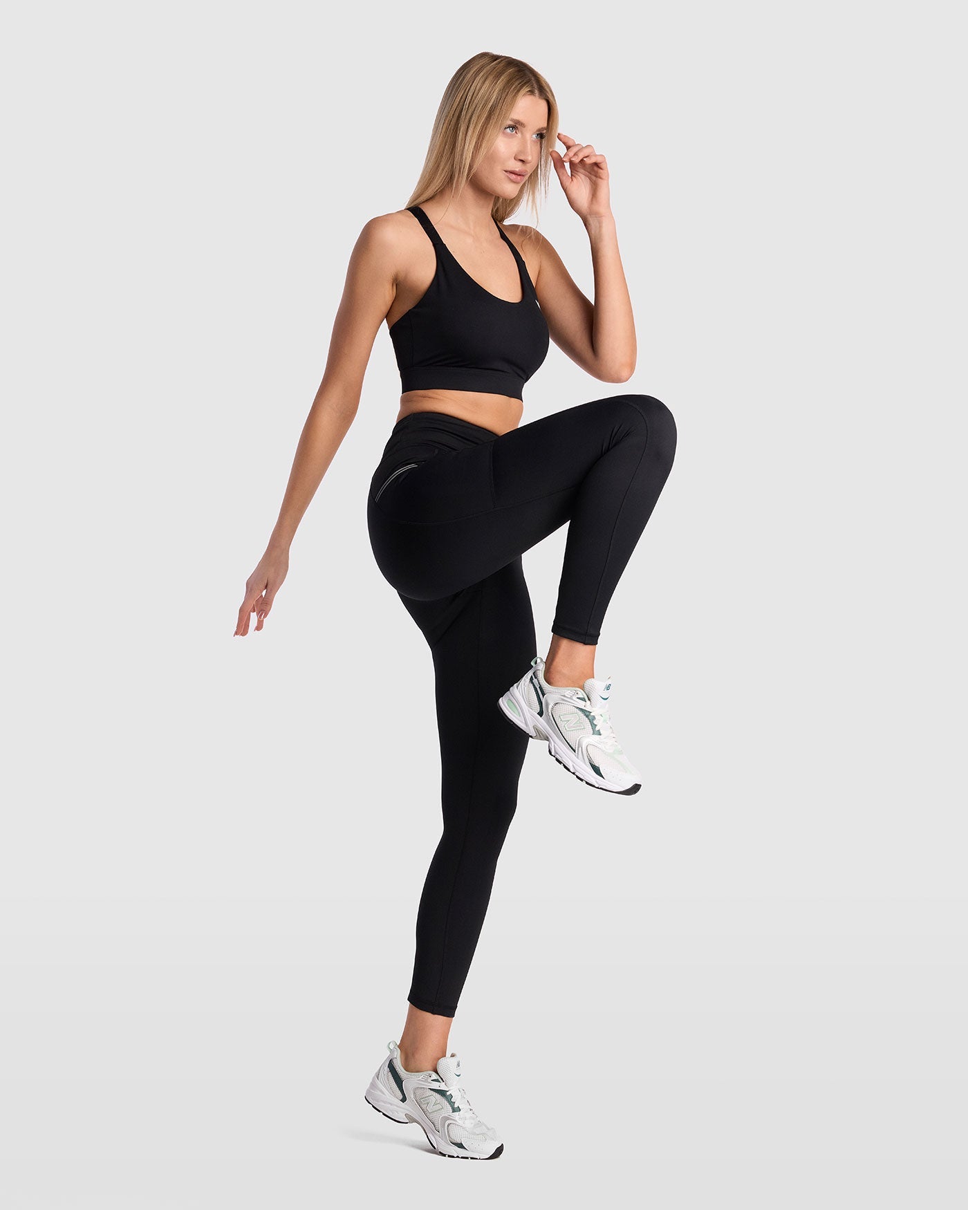 X1 Running Pocket Leggings  - Black