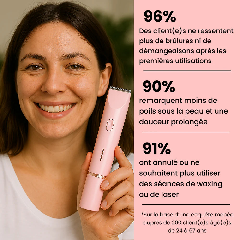 50% OFF sur le #1 rasoir 2 en 1 pour femme