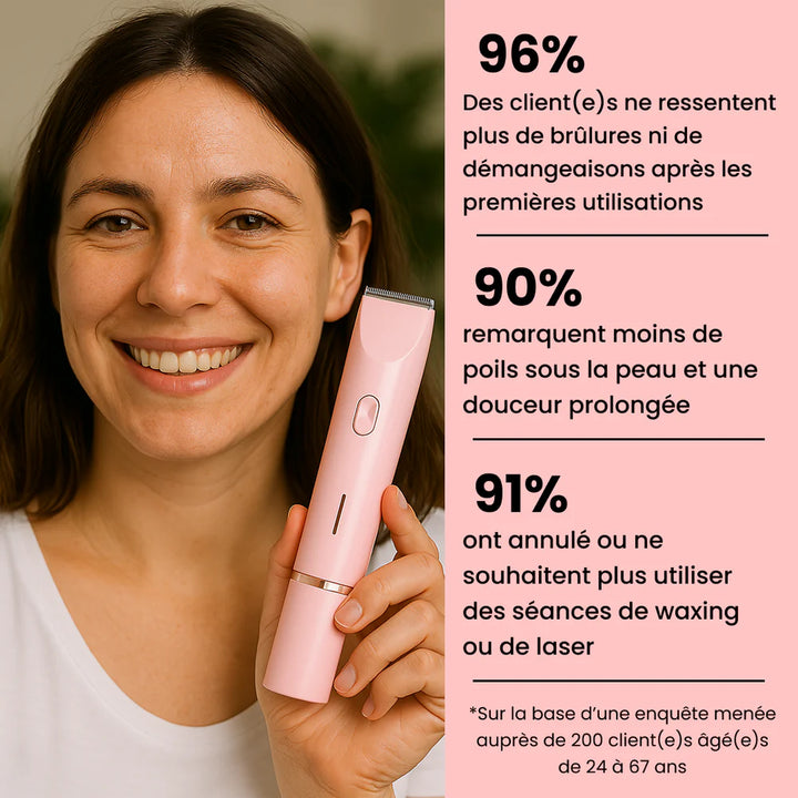 50% OFF sur le #1 rasoir 2 en 1 pour femme
